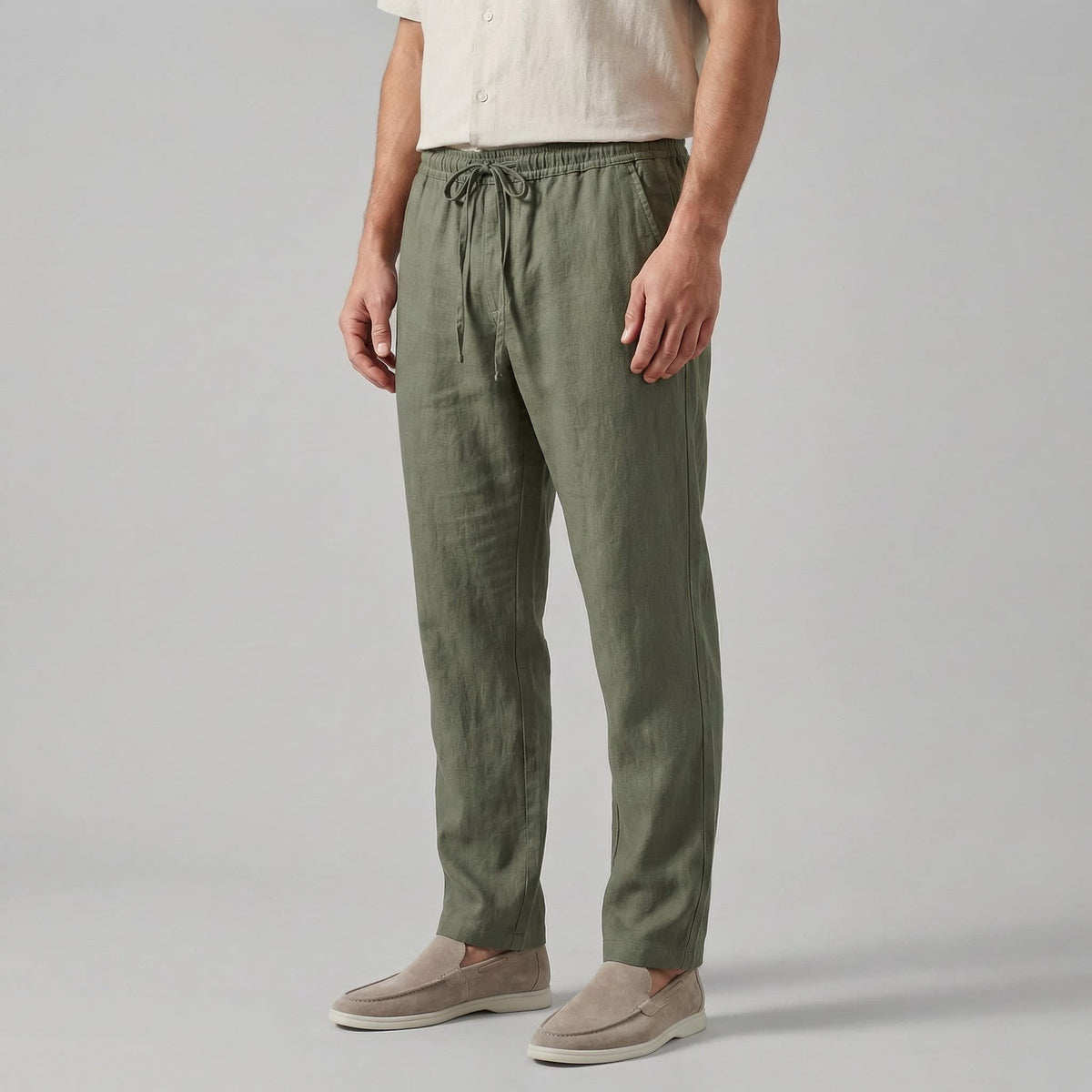 Myles Linen Blend Drawstring Trousers_5