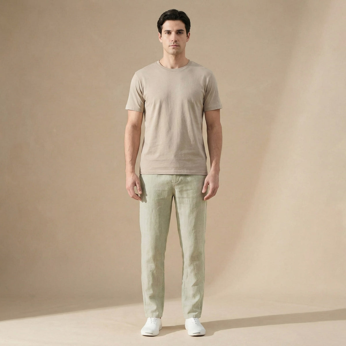 Maurice Straight Leg Linen Trousers