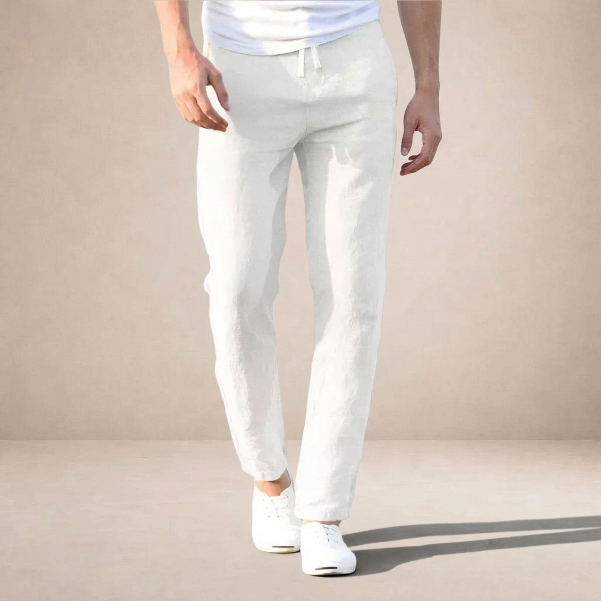 Maurice Straight Leg Linen Trousers