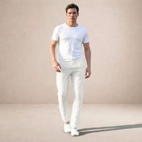 Maurice Straight Leg Linen Trousers