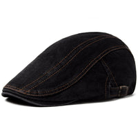 Ulysses Washed Denim Flat Cap