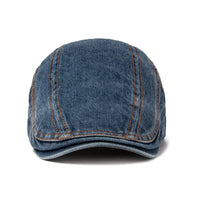 Ulysses Washed Denim Flat Cap