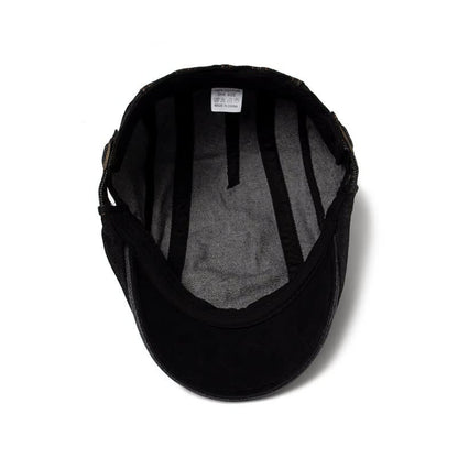 Ulysses Washed Denim Flat Cap_8