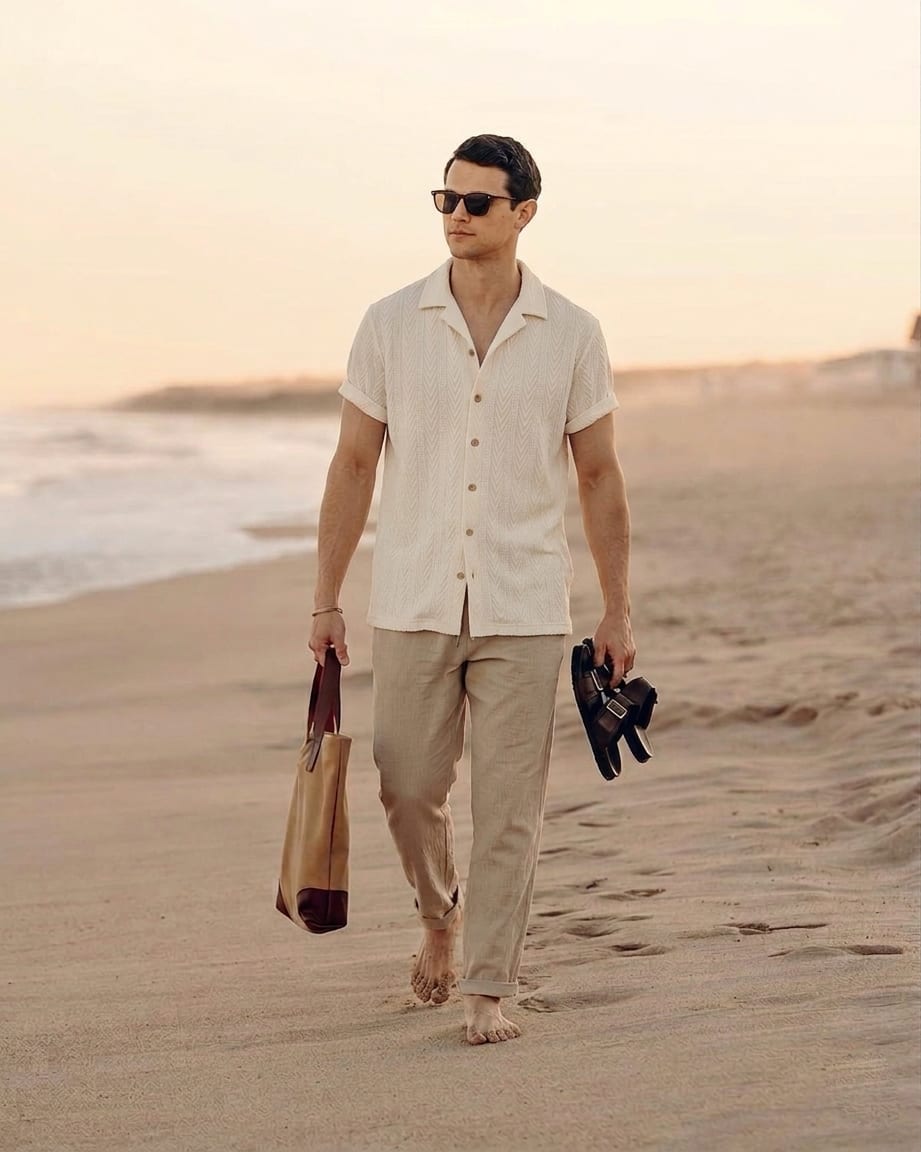 Emmett Cable Knit Shirt and Trouser Set_2