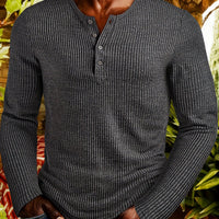Lockhart Ribbed Long Sleeve Henley