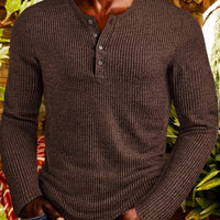 Lockhart Ribbed Long Sleeve Henley