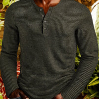 Lockhart Ribbed Long Sleeve Henley