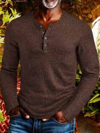 Lockhart Ribbed Long Sleeve Henley