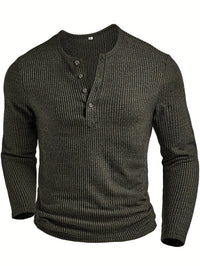 Lockhart Ribbed Long Sleeve Henley