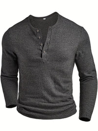 Lockhart Ribbed Long Sleeve Henley