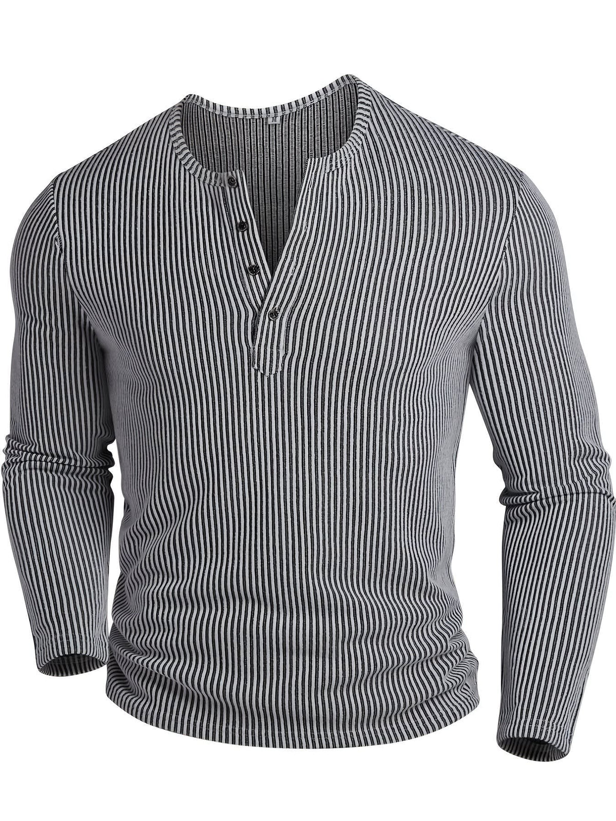 Lockhart Ribbed Long Sleeve Henley