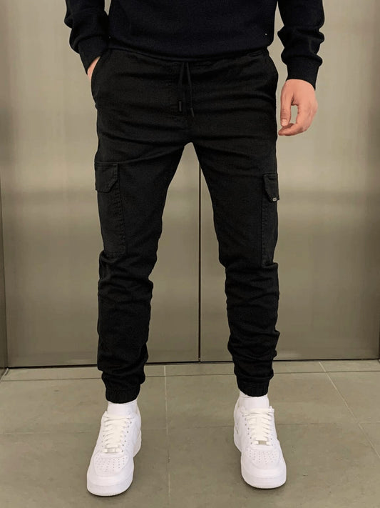 Lyle Drawstring Waist Cargo Pants_1