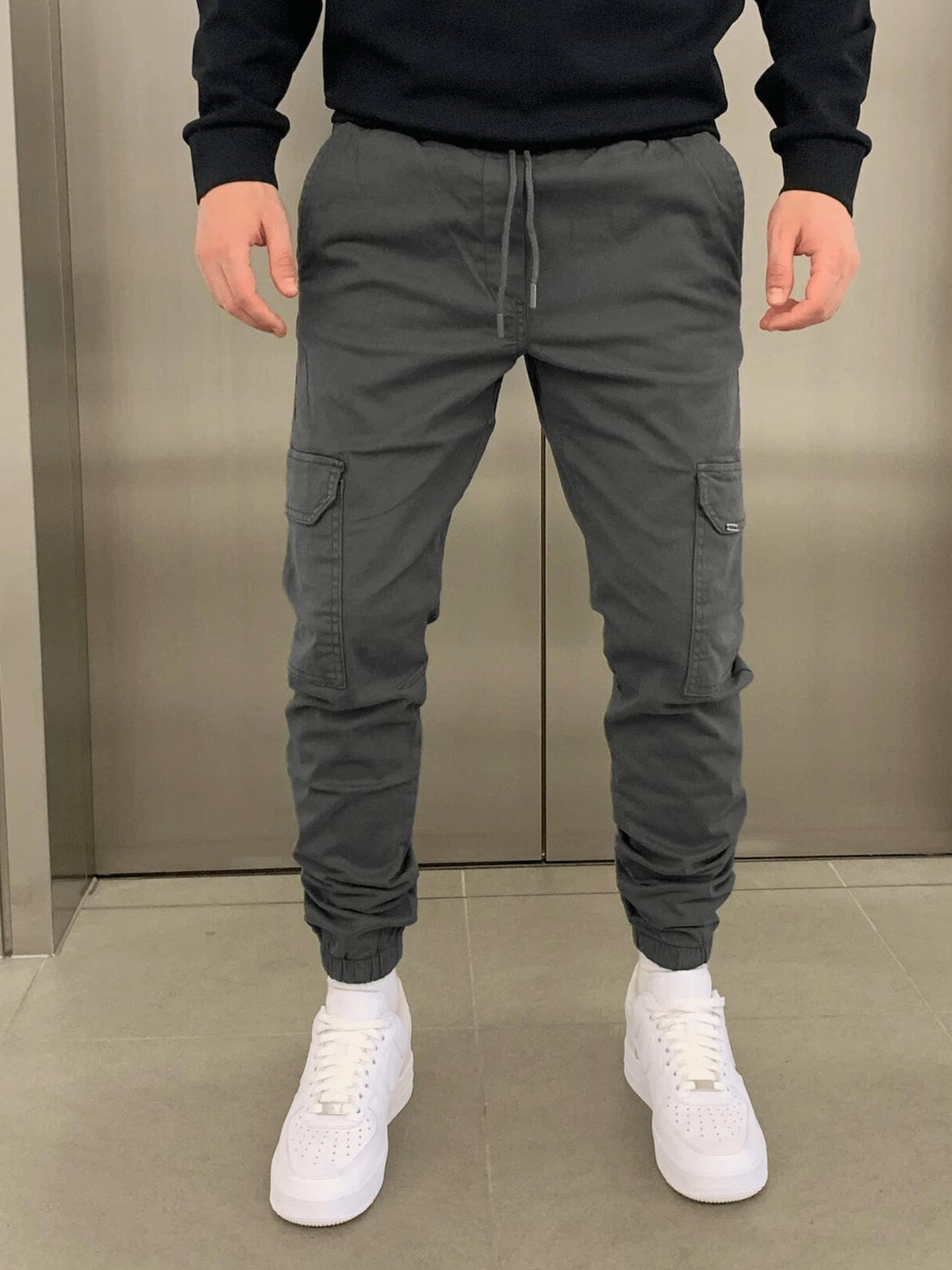 Lyle Drawstring Waist Cargo Pants
