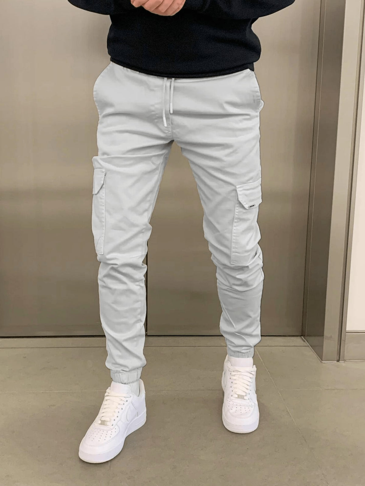 Lyle Drawstring Waist Cargo Pants