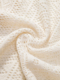 Hendrix Open Knit Camp Collar Two Piece Set