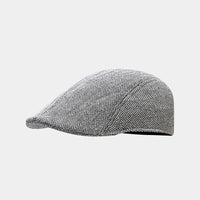 Reynold Woven Herringbone Flat Cap
