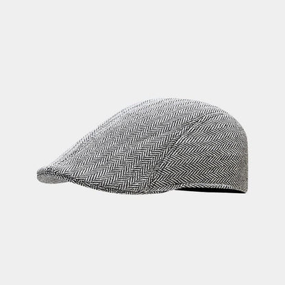 Reynold Woven Herringbone Flat Cap_3