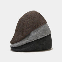 Reynold Woven Herringbone Flat Cap