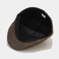 Reynold Woven Herringbone Flat Cap