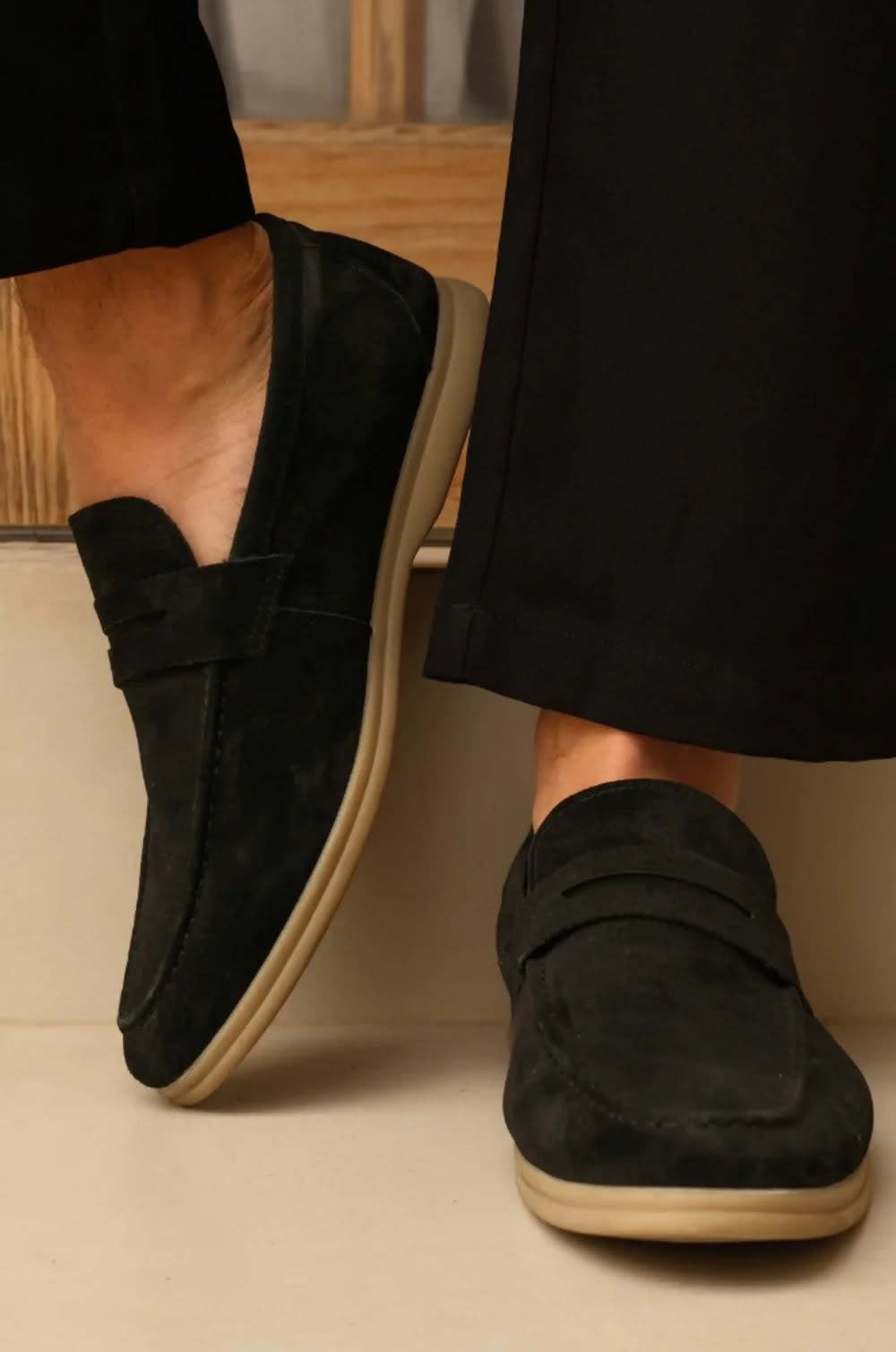 Sawyer Suede Leather Loafers_2