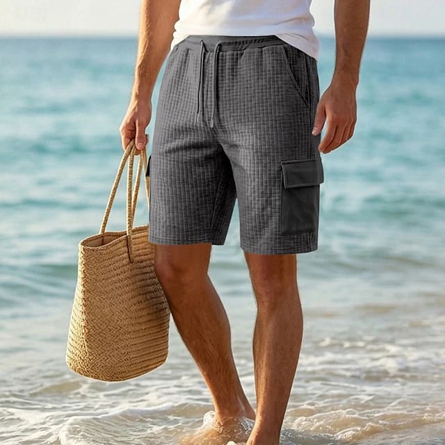 Orrin Textured Weave Cargo Shorts