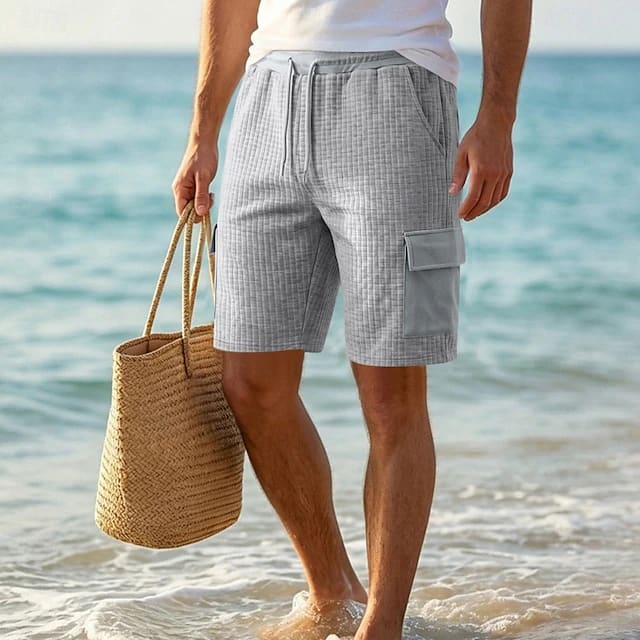 Orrin Textured Weave Cargo Shorts