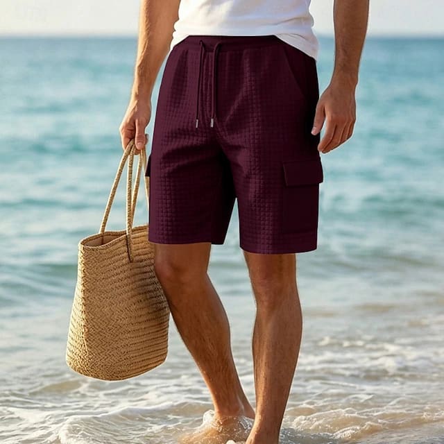 Orrin Textured Weave Cargo Shorts