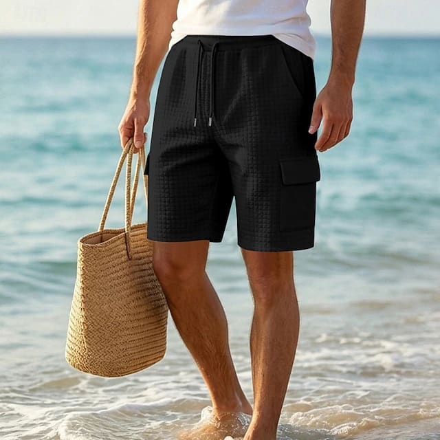 Orrin Textured Weave Cargo Shorts