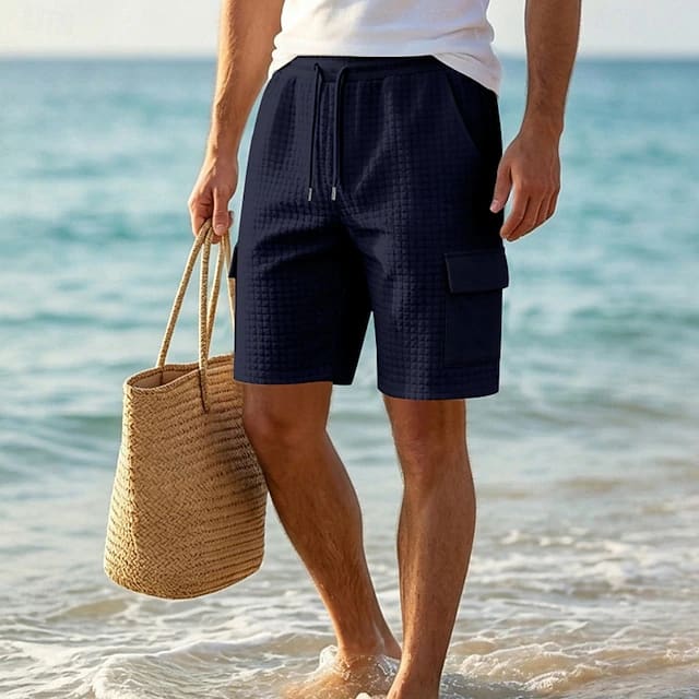 Orrin Textured Weave Cargo Shorts