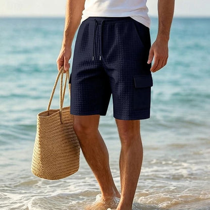 Orrin Textured Weave Cargo Shorts_6