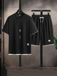 Pollard Waffle Texture Tee and Shorts Set