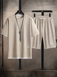 Pollard Waffle Texture Tee and Shorts Set