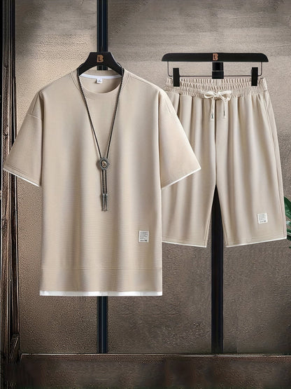 Pollard Waffle Texture Tee and Shorts Set_9