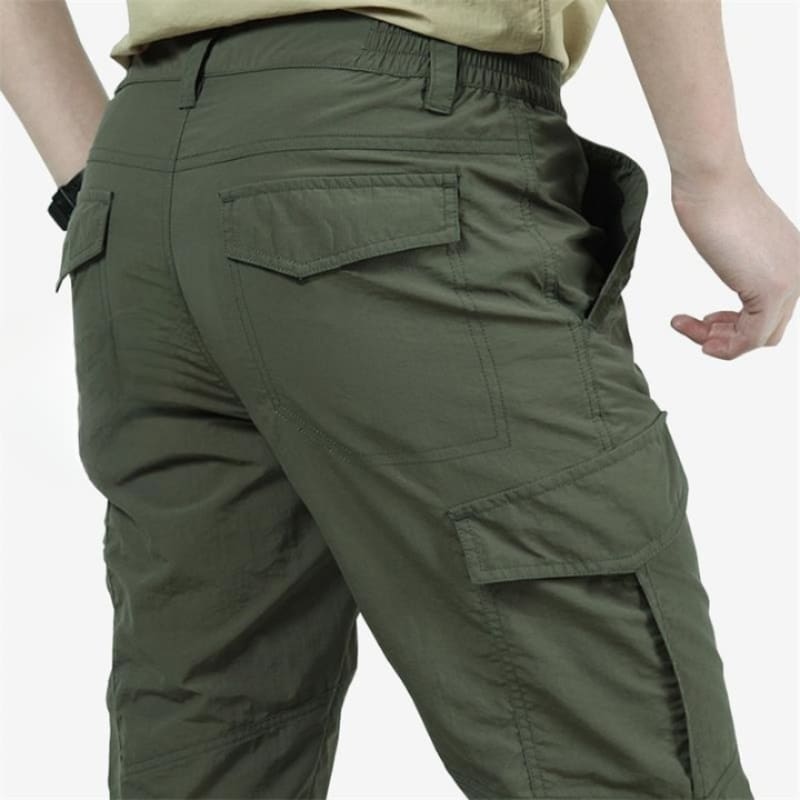 Saunders Lightweight Cotton Blend Cargo Pants_3