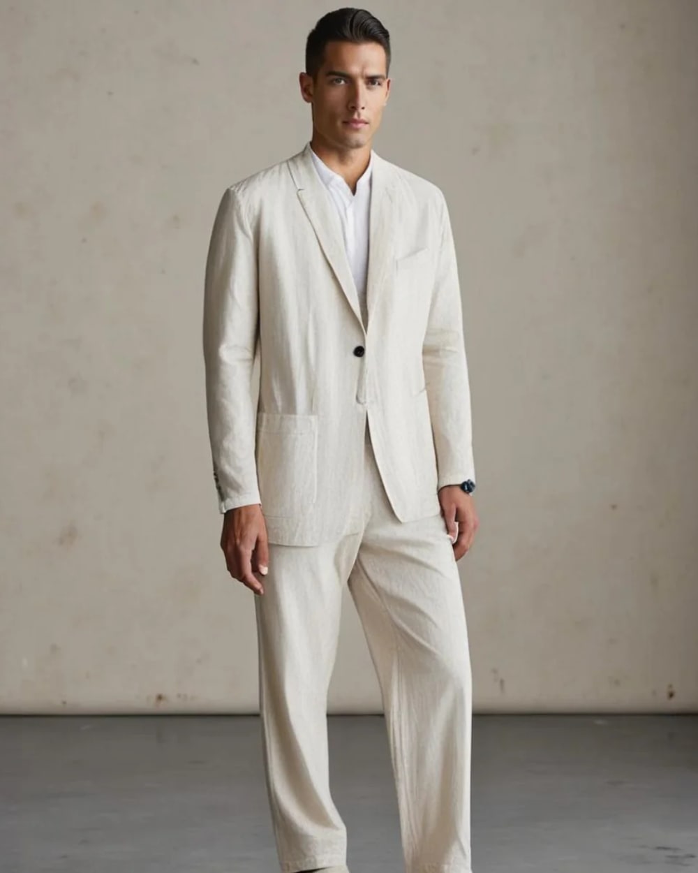 Rogan Textured Weave Jacket and Trouser Set_2
