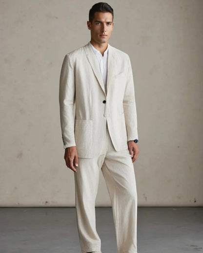 Rogan Textured Weave Jacket and Trouser Set_2