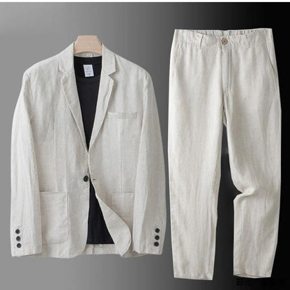 Rogan Textured Weave Jacket and Trouser Set_3