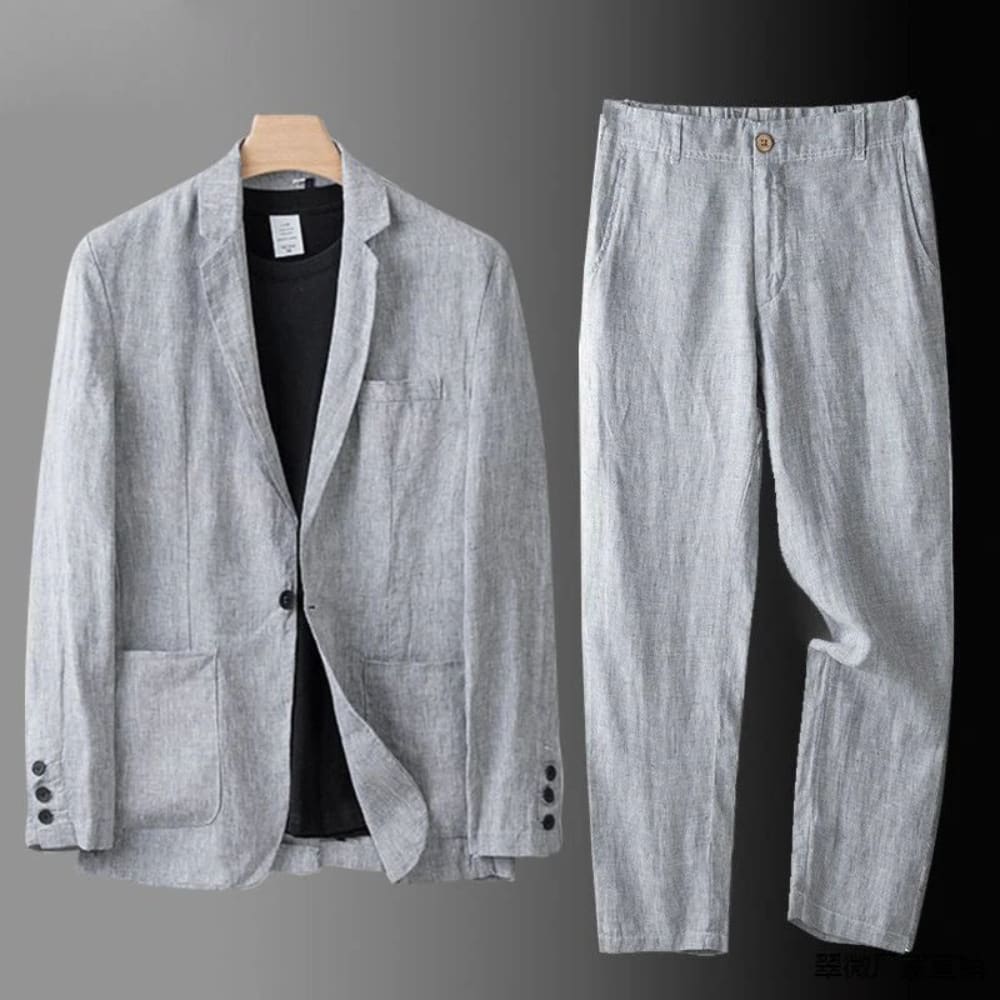 Rogan Textured Weave Jacket and Trouser Set_5