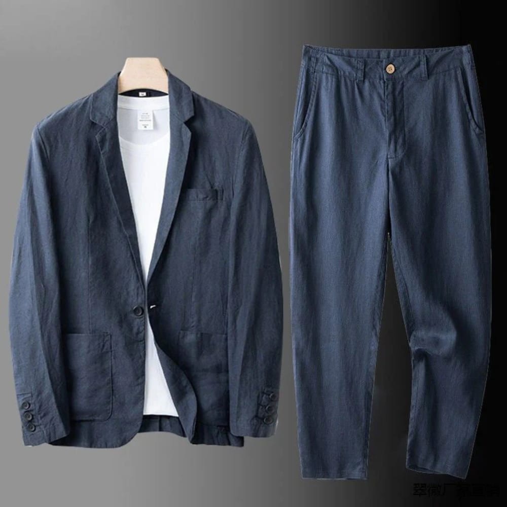 Rogan Textured Weave Jacket and Trouser Set_8