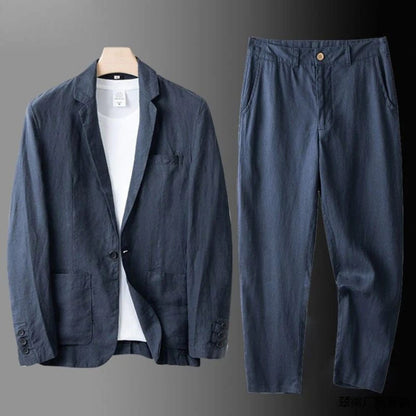 Rogan Textured Weave Jacket and Trouser Set_8