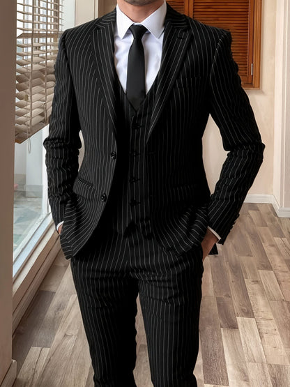 Marvin Pinstripe Three Piece Suit_10