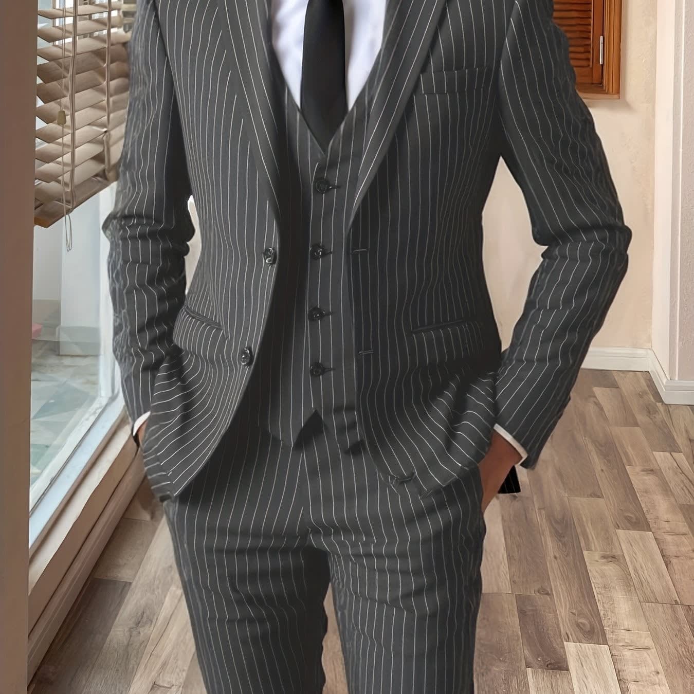 Marvin Pinstripe Three Piece Suit_13