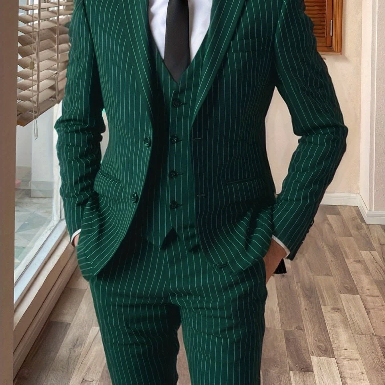 Marvin Pinstripe Three Piece Suit_14