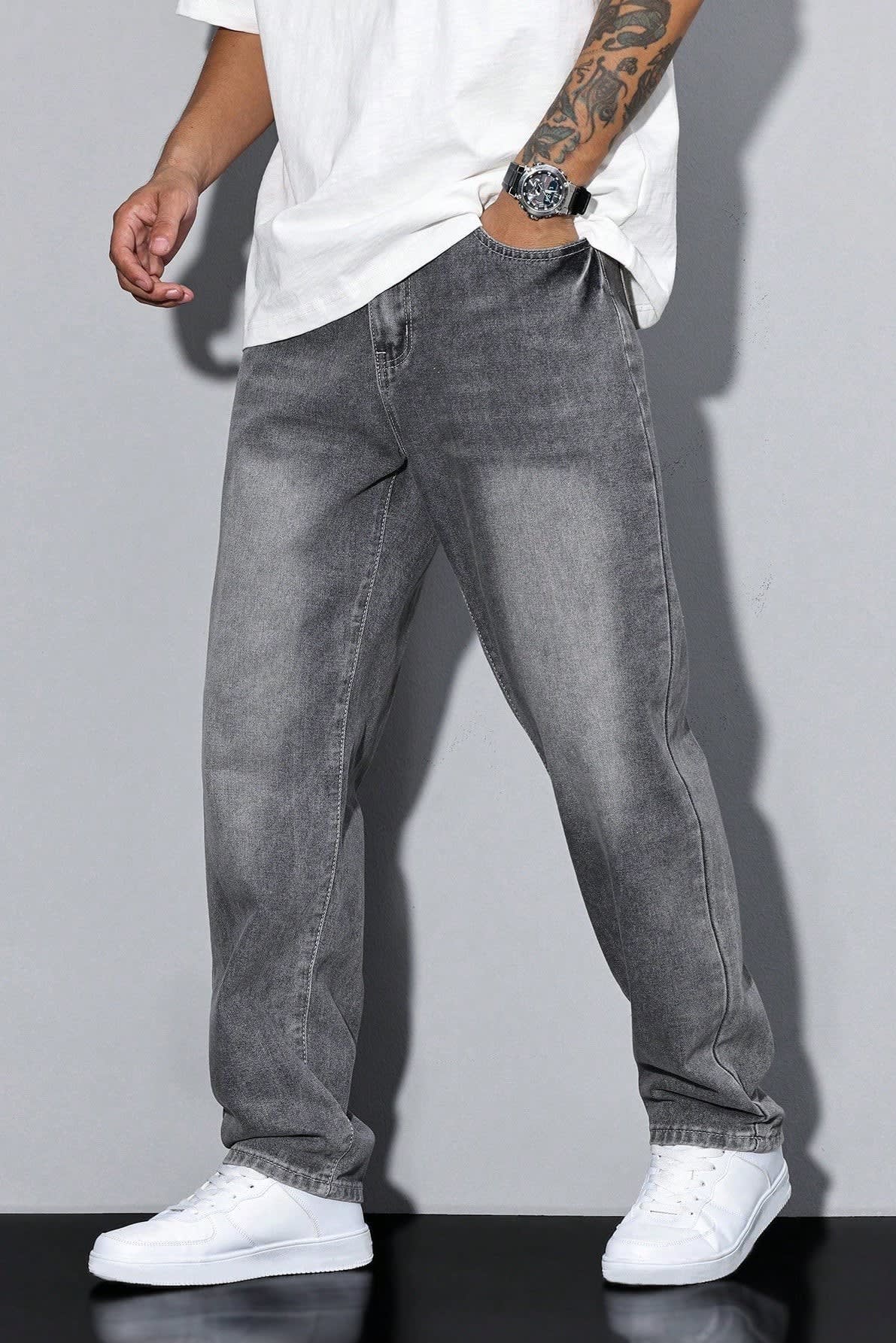 Mitch Loose Fit Straight Leg Jeans