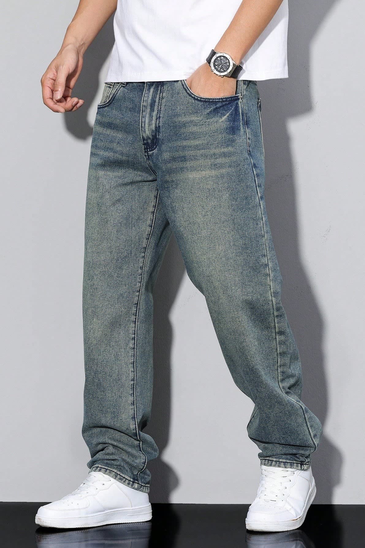 Mitch Loose Fit Straight Leg Jeans