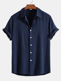 Haywood Linen Blend Short Sleeve Shirt