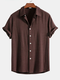 Haywood Linen Blend Short Sleeve Shirt
