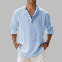 Somerset Cotton Band Collar Shirt