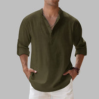 Somerset Cotton Band Collar Shirt