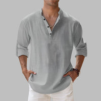 Somerset Cotton Band Collar Shirt